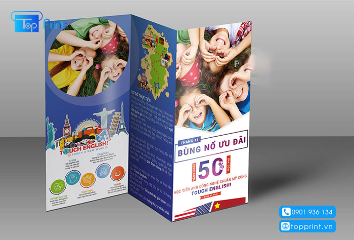 Mẫu tờ gấp in trên khổ A1