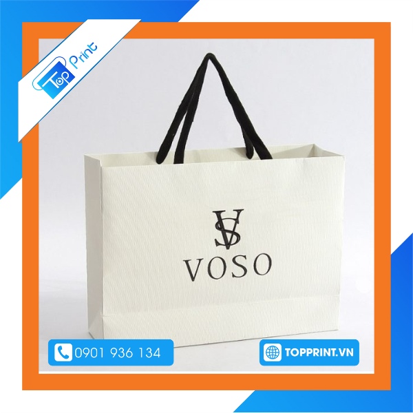 mẫu túi giấy đựng mỹ phẩm in logo thương hiệu