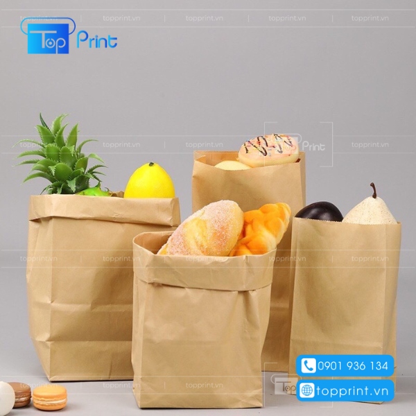 in túi giấy thực phẩm