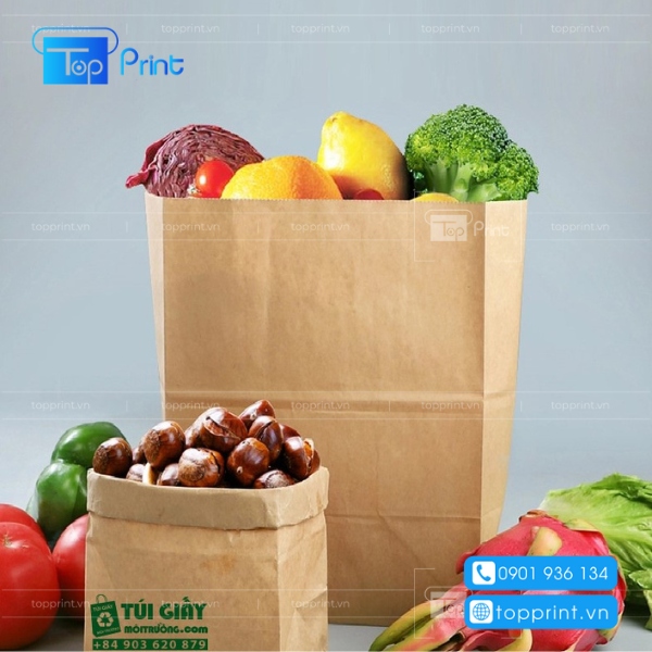 túi giấy kraft đựng thực phẩm