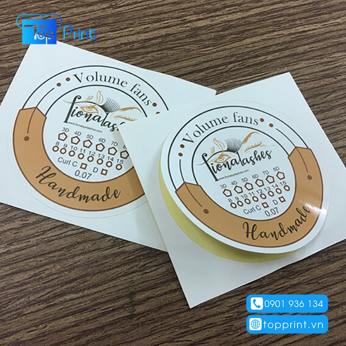 Giấy kraft in tem nhãn decal chất lượng cao, giá rẻ