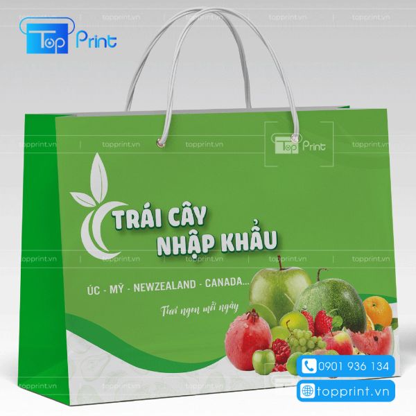 Các mẫu túi giấy đựng trái cây hoa quả tại Topprint