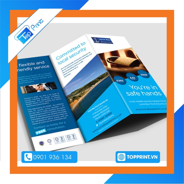 In brochure công ty xây dựng theo yêu cầu
