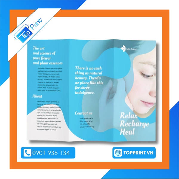 Nội dung trong brochure spa đầy đủ