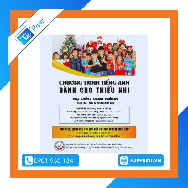 Mẫu tờ rơi gia sư Tiếng Anh cho trẻ em 