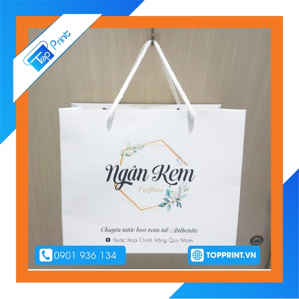 Mẫu túi giấy đựng nước hoa chính hãng cao cấp