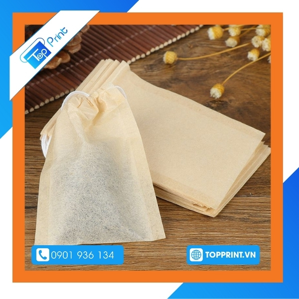 Mẫu túi giấy đựng trà túi lọc đơn giản 