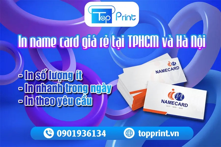 In Name Card Giá Rẻ TPHCM & Hà Nội - In Card Visit Nhanh