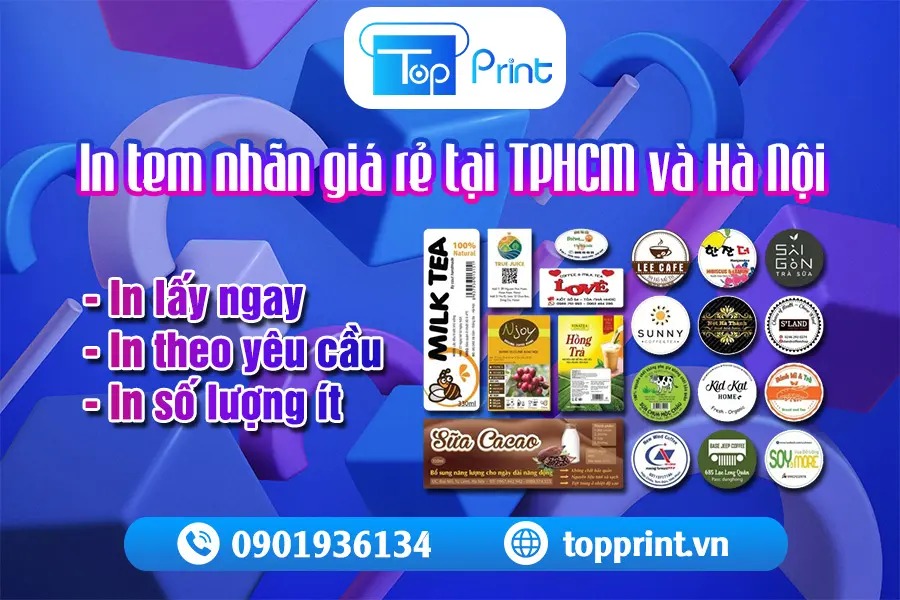 Báo Giá In Tem Nhãn Giá Rẻ tại TPHCM