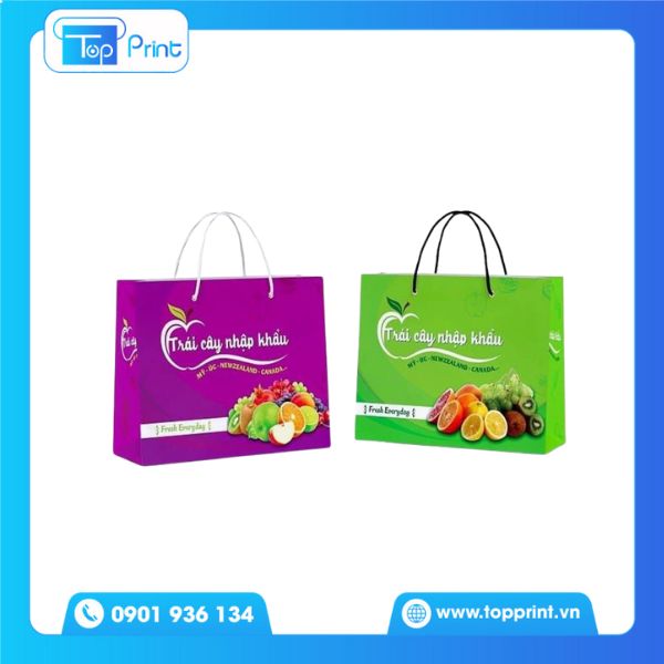 15+ Mẫu Túi Giấy Đựng Hoa Quả Đẹp, Ấn Tượng, Bền Bỉ